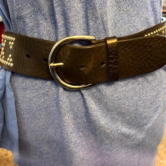 unbranded | Accessories | Black Belt With Rivets Large  display picture 2